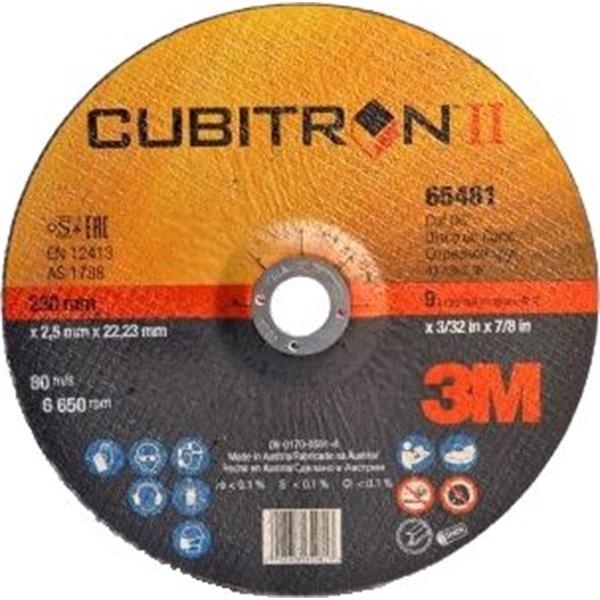 3M 65481 - Kotouč řezný pr. 230 x 2,5 mm, na kov Cubitron II T42 vypouklý