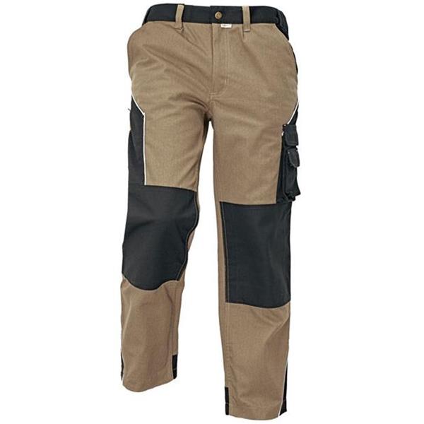 ASSENT - Kalhoty pracovní do pasu ERDING (vel.50) montérkové, písková