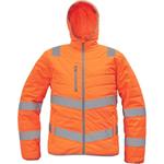 Bunda pracovní MONTROSE HI-VIS  (vel.XL), zimní, zateplená, výstražná oranžová