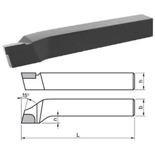 DENAS 223716-10x10-U10 - Nůž soustružnický 10x10x90mm stranový pravý U10, DIN 4980