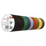 Emos 2001192099 (F61999) - Páska izolační PVC šíře 19 mm sada 10-dílná, délka 20 m - mix barev