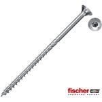 Fischer 670021 - Vrut univerzální do dřeva pr.  3 x 45 mm částečný závit, zapuštěná hlava T10, FPF II CTP Power-Fast, bílý zinek 