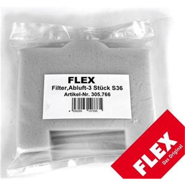 FLEX 305.766 - Plochý filtr pro vysavač Flex S36 (3ks)