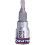 King Tony 203255 - Hlavice zástrčná - ořech  1/4", plochý  5,5 x 1,0 mm
