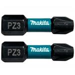 Makita B-63650 - torzní bit 1/4" Impact Black PZ3, 25mm 2 ks