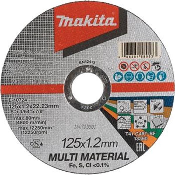 Makita E-10724 - řezný kotouč 125x1.2x22.23 multi materiál