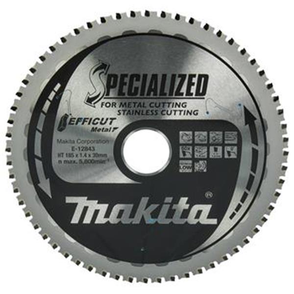 Makita E-12843 - pilový kotouč Efficut 185mmx30mm 60 Z kov