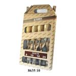 Narex Bystřice 863510 Sada dlát dutých  4-dílná  8-25mm, dřevěná rukojeť, WOOD L