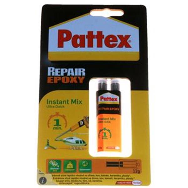 PATTEX 67125 - Lepidlo epoxidové dvousložkové Repair Epoxy Instant Mix Ultra Quick (12g)