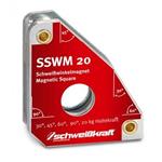 Schweißkraft® 1790070 - Permanentní svařovací úhlový magnet SSWM 20, rozměr 111 × 140 × 19 mm