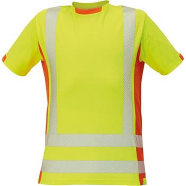 Triko pracovní s krátkým rukávem LATTON T-SHIRT HV (vel.S) žluto-oranžové Hi-Vis reflexní