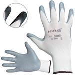 ANSELL 11-800 - HyFlex Foam - Rukavice pracovní (vel. 6) pletené bezešvé, dlaň a prsty nitril, antistatické