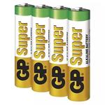 Baterie (akumulátor) GP Super Alkaline LR03 1,5V (AAA, mikrotužka) cena za 4ks