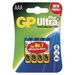 Baterie (akumulátor) GP Ultra Plus Alkaline LR03 (AAA, mikrotužka), 1,5V (cena za 4 kusy)