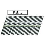 Bostitch KB420SP130 - Hřebík kroucený 4,2 x 130 mm spojený plastem v pruzích, úhel 21°, balení  9,7kg / 660ks