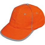 Čepice, kšiltovka baseballová s reflexním proužkem, RIOM, oranžová, (vel.uni)