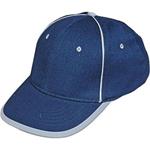 Čepice, kšiltovka baseballová s reflexním proužkem, RIOM, tmavě modrá, (vel.uni)