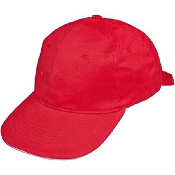 Čepice, kšiltovka baseballová šestipanelová, TULLE, červená, (vel.uni)