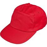 Čepice, kšiltovka bavlněná "baseballová" s kšiltem, LEO, červená, (vel.uni)