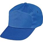 Čepice, kšiltovka bavlněná "baseballová" s kšiltem, LEO, modrá ROYAL královská, (vel.uni)