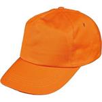 Čepice, kšiltovka bavlněná "baseballová" s kšiltem, LEO, oranžová, (vel.uni)