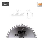 CMT Orange Tools C29019012M - Kotouč pilový na dřevo pr. 190x2,6x30 mm hrubý, 12 zubů