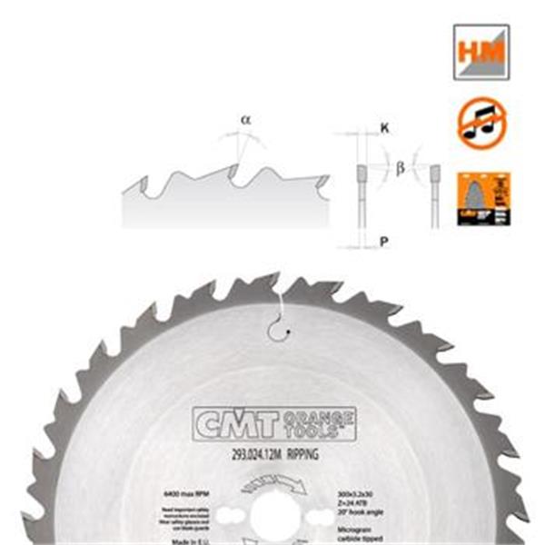 CMT Orange Tools C29302814M - Kotouč pilový na dřevo pr. 350x3,0x30 mm hrubý, 28 zubů