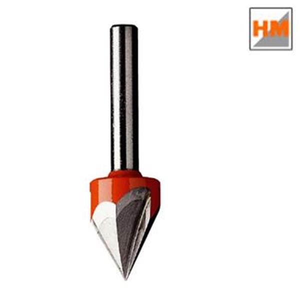 CMT Orange Tools C75800111 - Fréza na V-drážku pr. 12,7x11,0mm úhel 60° stopka 6mm
