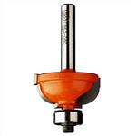 CMT Orange Tools C96304811 - Zaoblovací fréza vypouklá na dřevo pr 25,4x11,5mm, R=4,8 s ložiskem, stopka 8 mm