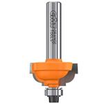 CMT Orange Tools C96404811 - Zaoblovací fréza vypouklá na dřevo pr 25,4x11,5mm, R=4,8 s ložiskem, stopka 8 mm