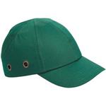 DUIKER Čepice kšiltová s výztuhou SAFETY CAP, bavlněná čepice, zelená