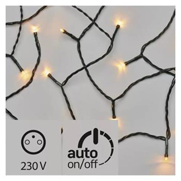 Emos 1534146330 (ZY1433T) - Vánoční osvětlení (řetěz) 100 LED, délka 10 m LED barva jantarová + 5m přívodní šňůra