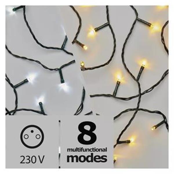 Emos 1534201100 (ZY2011) - Vánoční osvětlení (řetěz) 100 LED, délka 10 m LED barva studená bílá / teplá bílá + 5m přívodní šňůra