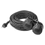 Emos 1901021001 (P0601) - Kabel prodlužovací 230V délka kabelu 10m gumový, dvojzásuvka, IP44