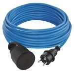 Emos 1901611000 (P01410W) - Kabel prodlužovací 230V délka kabelu 10 m silikon s jednou zásuvkou, IP44 modrý