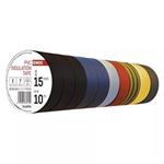 Emos 2001151092 (F615992) - Páska izolační PVC šíře 15 mm  sada 10-dílná, délka 10 m - mix barev