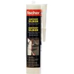 Fischer 525017 - Silikon sanitární 310ml, Transparentní (čirý, průhledný)