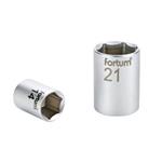 Fortum 4700421 - Hlavice nástrčná - ořech  1/2", 21mm