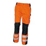 Kalhoty pracovní do pasu ALLYN (vel.56) reflexní oranžová high visiblity - výstražný oděv, montérkové