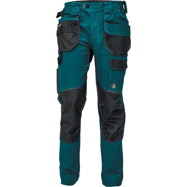Kalhoty pracovní do pasu DAYBORO (vel.46) montérkové, tmavě zelená (petrolejová)