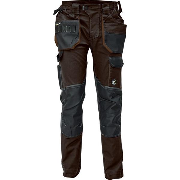 Kalhoty pracovní do pasu DAYBORO (vel.54) montérkové, tmavě hnědá