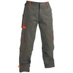Kalhoty pracovní do pasu DESMAN (vel.48) šedooranžové, montérkové, odepínací nohavice