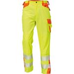 Kalhoty pracovní do pasu LATTON (vel.50) reflexní žluto-oranžová high visiblity - výstražný oděv