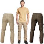 Kalhoty pracovní do pasu TANANA (vel.XL) 100 % bavlna, béžové