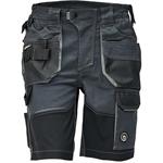 Kalhoty pracovní kraťasy (šortky) DAYBORO (vel.46) montérkové, barva černá - antracit - šedá