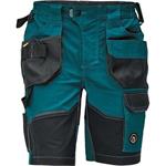 Kalhoty pracovní kraťasy (šortky) DAYBORO (vel.48) montérkové, barva tmavě zelená (petrolejová)