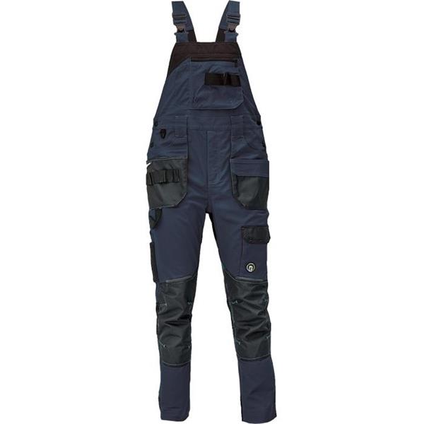 Kalhoty pracovní s laclem DAYBORO (vel.52) montérkové, modrá - navy