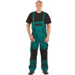 Kalhoty pracovní s laclem MAX NEO (vel.56) montérkové, zeleno - černé 