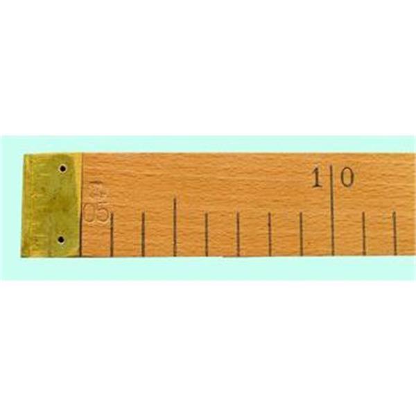 Kinex 1072 - Měřítko ploché 1000x35x9mm dřevěné cejchované, dělení cm, tř.přesnosti II, ČSN 990377