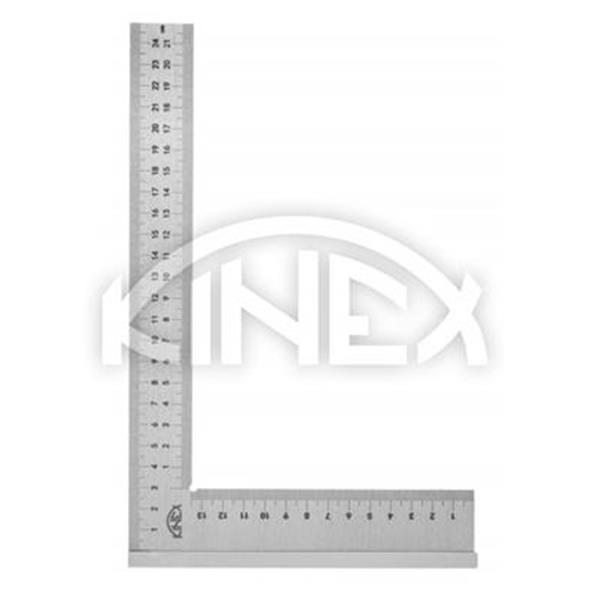 Kinex 4054-122-250 - Úhelník příložný 250x160mm, přesnost II "Bu", ČSN 255103 se stupnicí